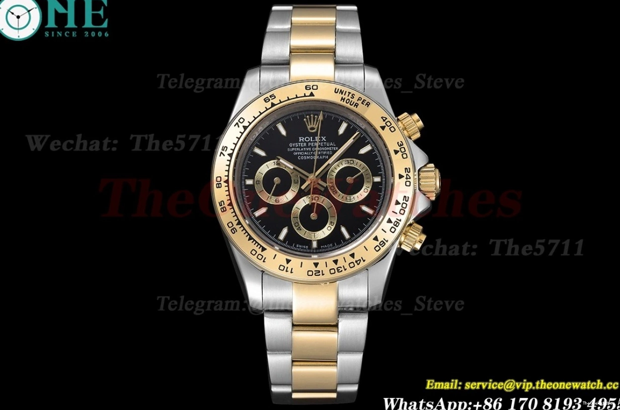 YG Dial SS GDF A3836 Daytona Black 40mm 0210